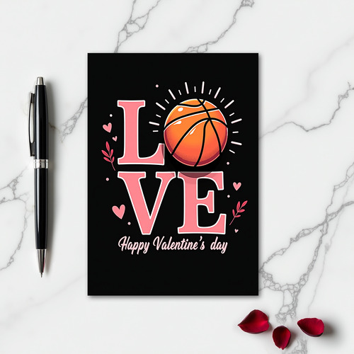 Sporty Love Valentines Day Card