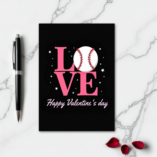 Sporty Valentines Love Card