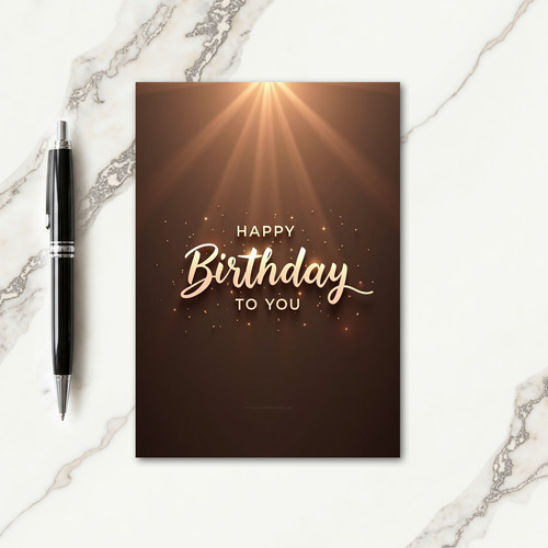 Spotlight Birthday Card