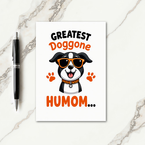 Spotted Cool Dog Friend Card
