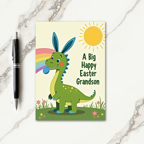 Spotted Dino Easter Card