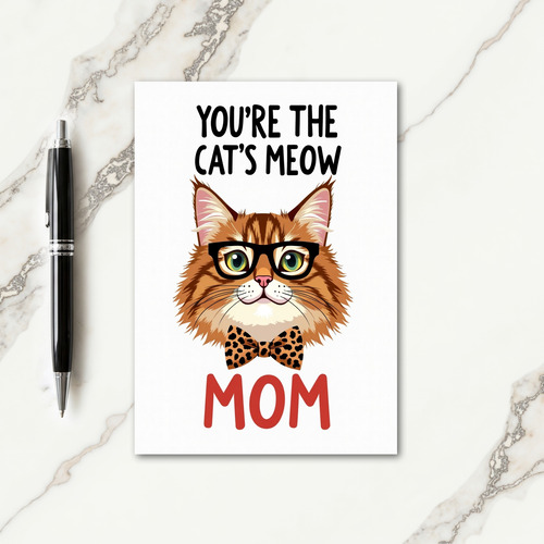 Spotted Feline Portrait Card