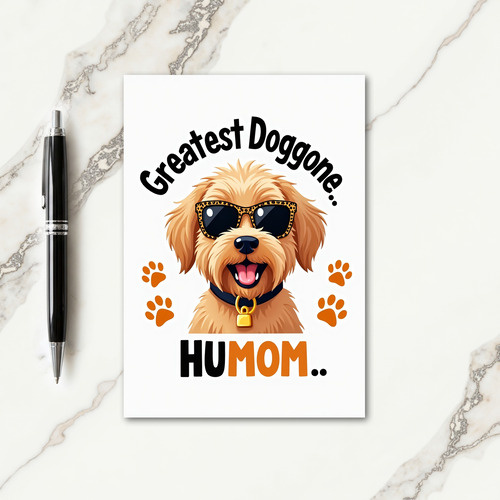 Spotted Frames Dog Card