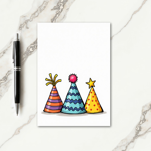 Spotted Hat Birthday Card