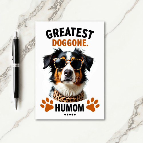 Spotted Stylish Dog Card