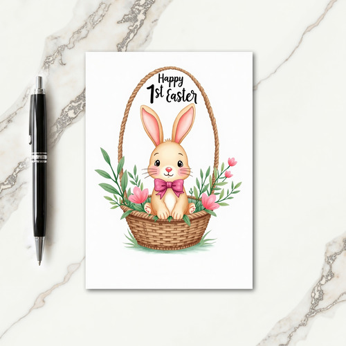 Spring Animal Basket Card