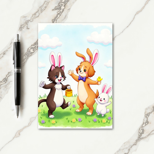 Spring Animal Friends Card