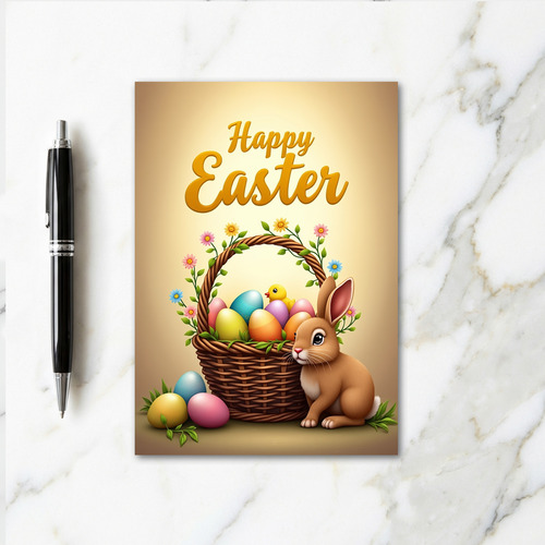 Spring Basket Friend Greeting Card