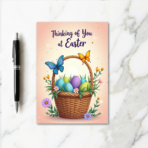 Spring Basket Greetings Card