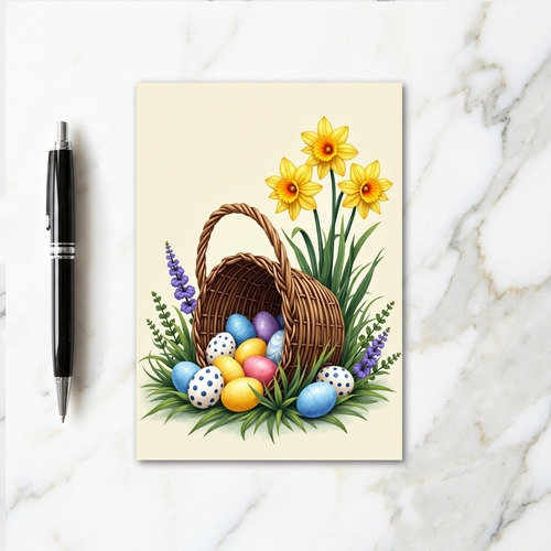 Spring Basket Of Cheer Card