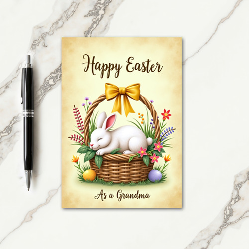 Spring Basket Slumber Card