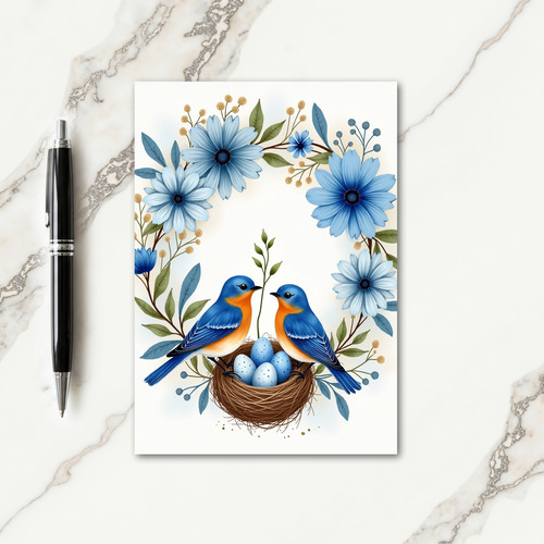 Spring Birds Mothers Day Card