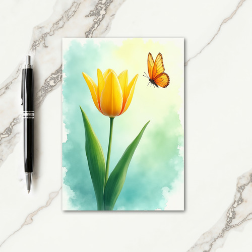 Spring Birthday Floral Insect Card