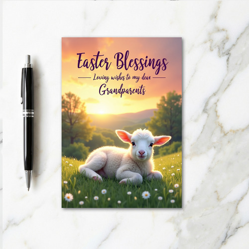 Spring Blessings Grandparents Card