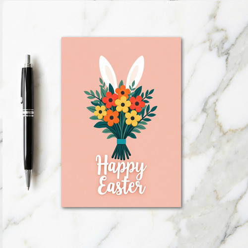 Spring Blossom Bunny Easter Card