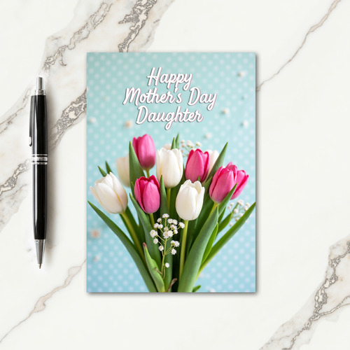 Spring Blossoms Polka Dot Card
