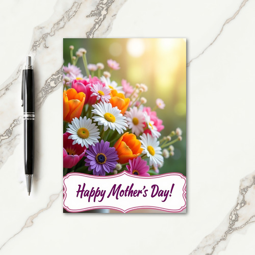 Spring Bouquet Mothers Day Card