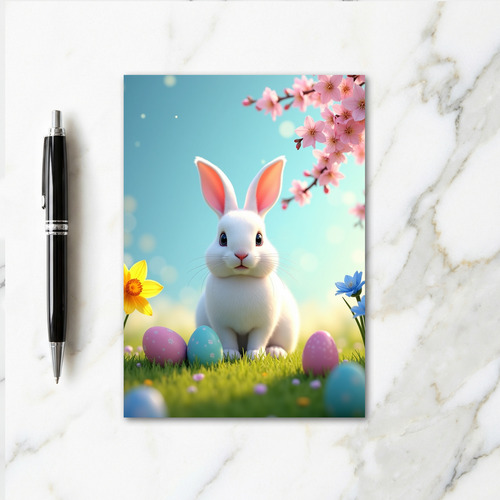 Spring Bunny Celebration Card