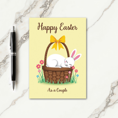 Spring Bunny Couple Easter Card