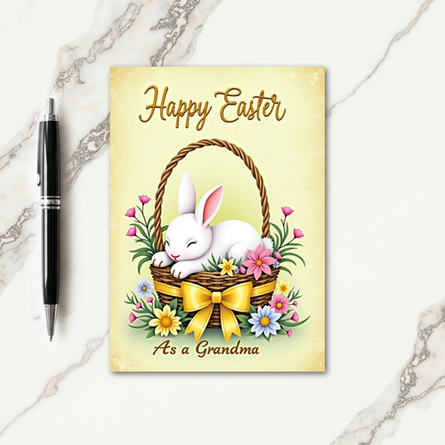 Spring Bunny Grandma Card
