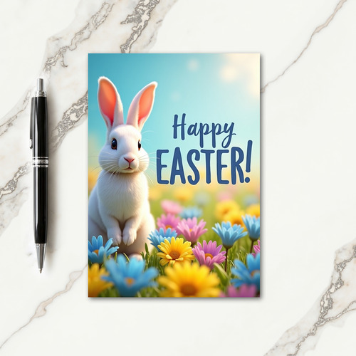 Spring Bunny Greetings Card