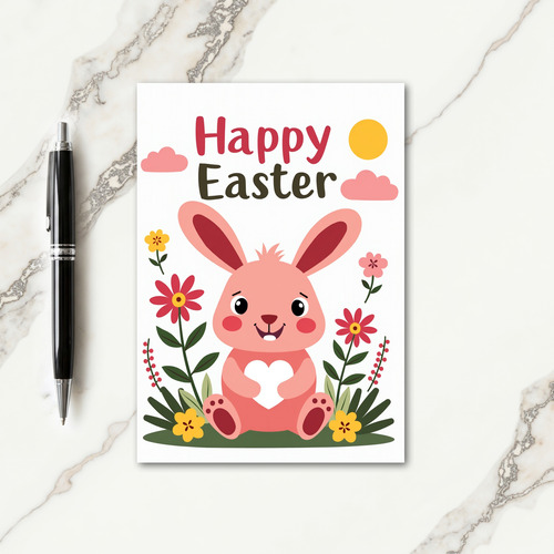 Spring Bunny Love Greeting Card