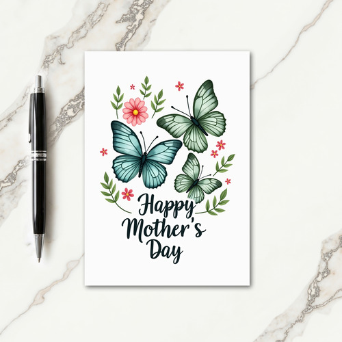 Spring Butterfly Watercolor Card