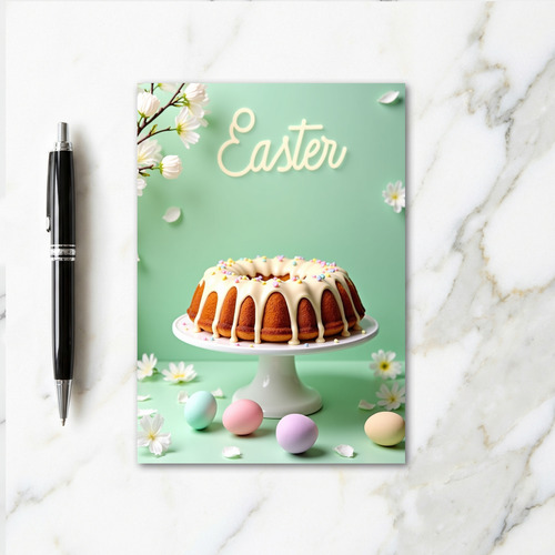 Spring Cake Celebration Card