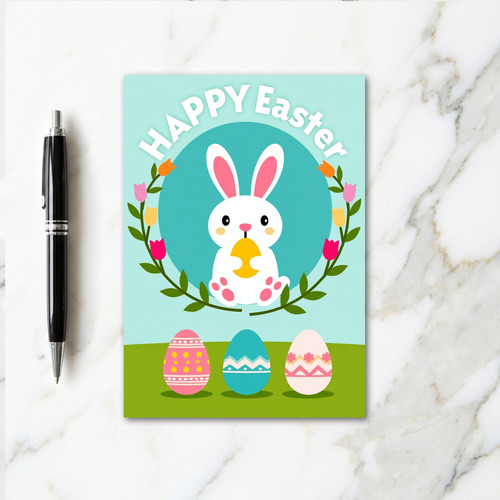 Spring Celebration Bunny Egg Card