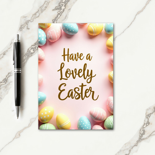 Spring Celebration Oval Art Card