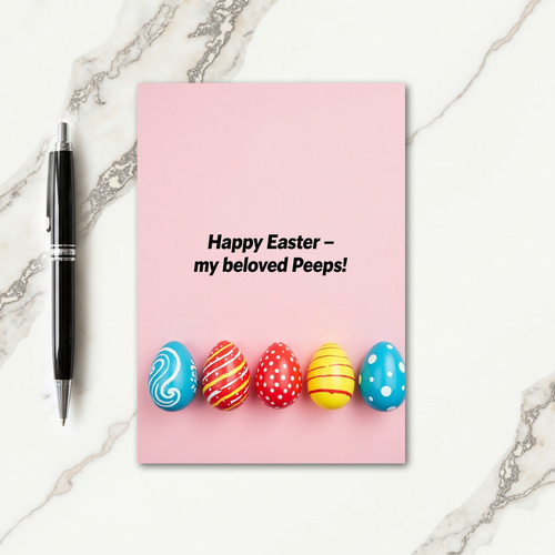 Spring Celebration Painted Egg Card