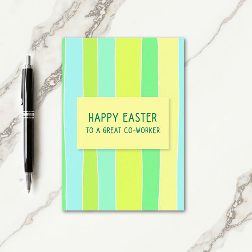Spring Colors Easter Message Card