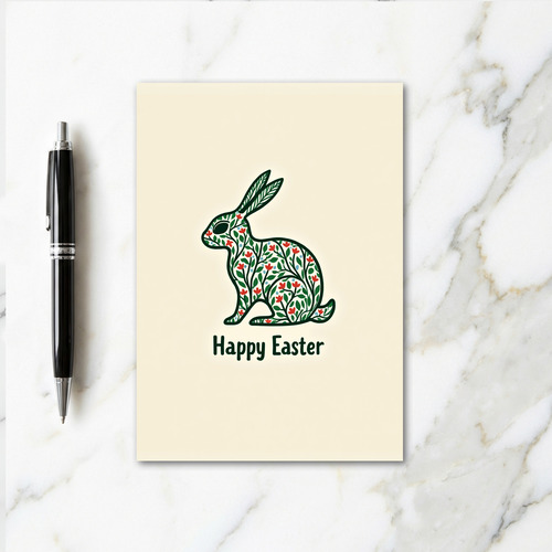 Spring Creature Botanical Card