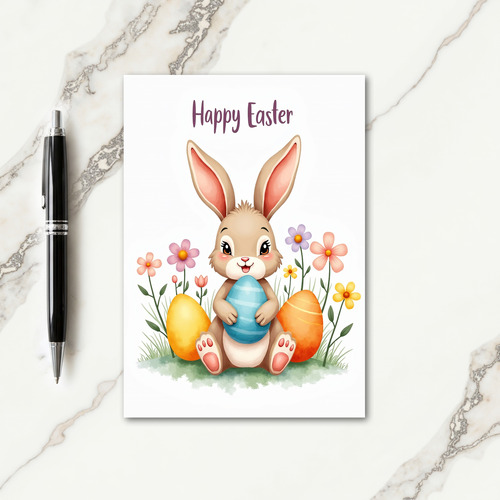 Spring Creature Oval Scene Card