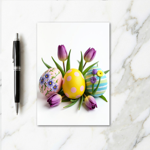 Spring Decorated Egg Card