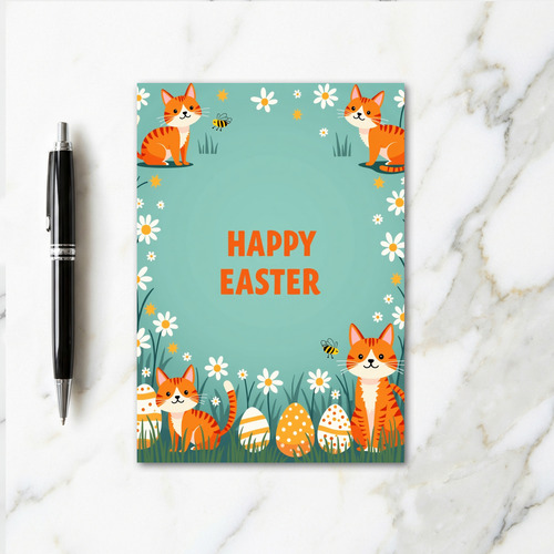 Spring Felines Fun Day Card