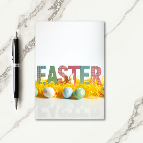 Spring Festivity Wooden Letter Card