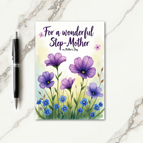 Spring Field Mothers Day Card