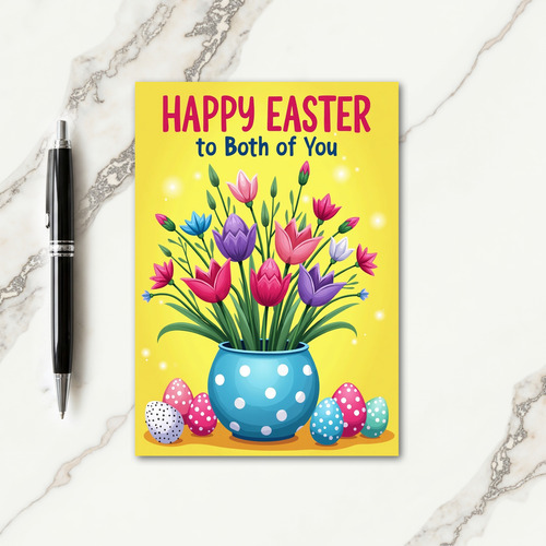 Spring Floral Easter Card
