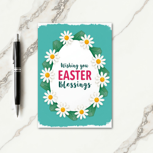 Spring Floral Faux Foil Card
