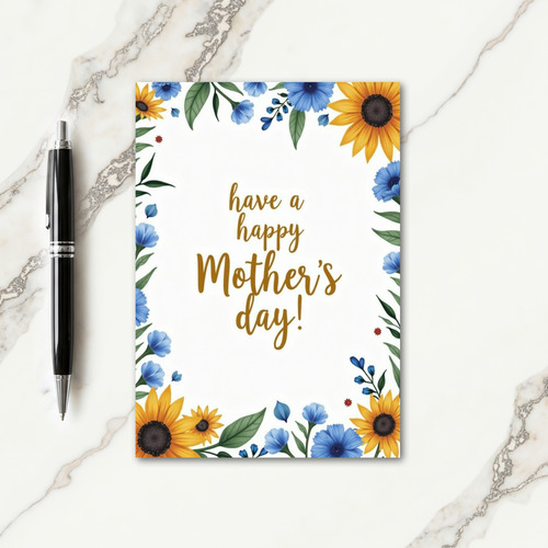 Spring Floral Greetings Card