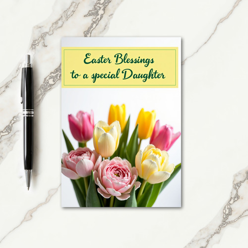Spring Floral Rectangle Banner Card
