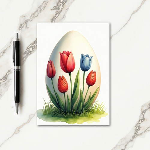 Spring Floral Watercolor Art Card