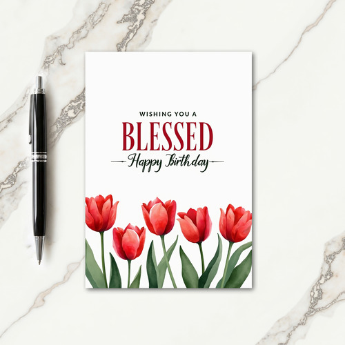 Spring Flower Birthday Card