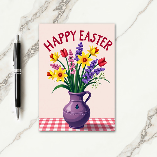 Spring Flower Bouquet Card