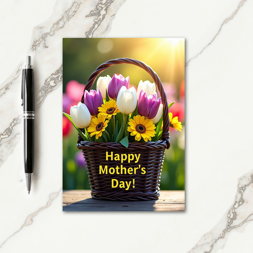 Spring Flower Mothers Day Card