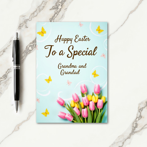 Spring Flowers Message Card