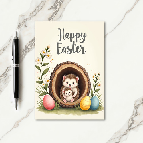Spring Forest Friends Easter Card