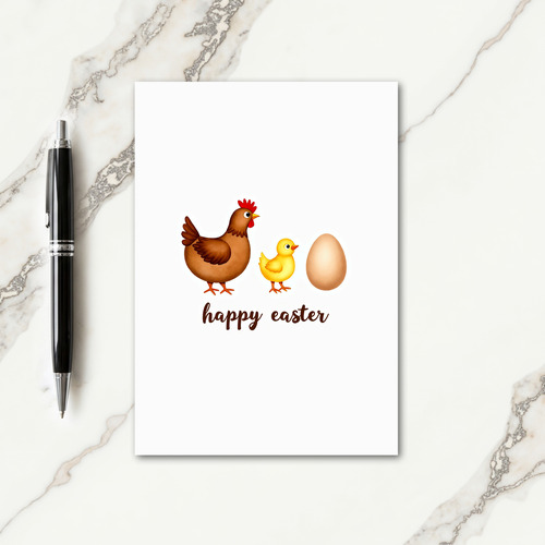 Spring Fowl Family Season Card