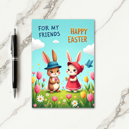 Spring Friends Easter Card